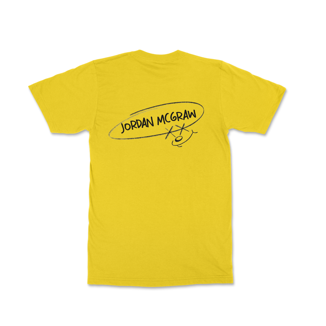 JORDAN MCGRAW T-shirt - Logo - Yellow